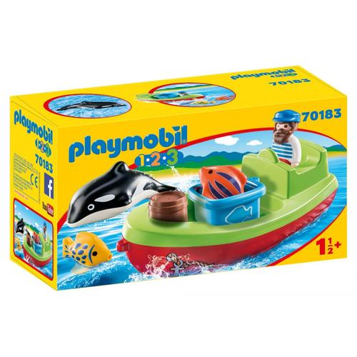 Playmobil 70183 - Bateau Et Pêcheur