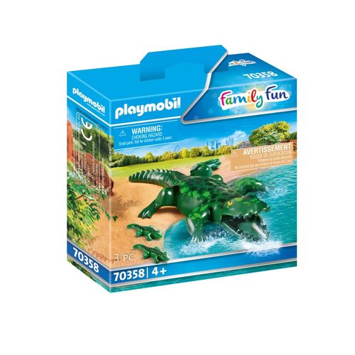 Playmobil 70358 - Alligator Avec Ses Petits