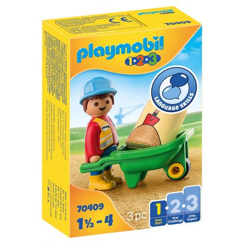 Playmobil 70409 - Ouvrier Avec Brouette