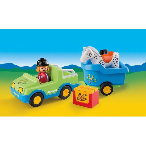 Playmobil 6958 - Véhicule Avec Remorque À Cheval - 4