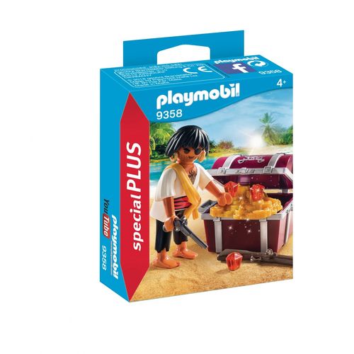 Playmobil 9358 - Pirate Avec Coffre Au Trésor