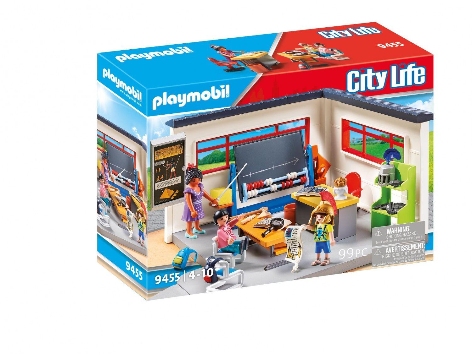 Playmobil école salle de sport et classe d'histoire