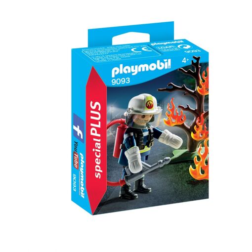 Playmobil 9093 - Pompier Avec Arbre En Feu - 2