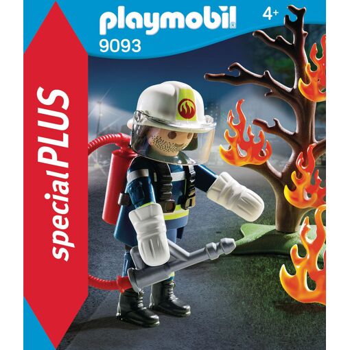 Playmobil 9093 - Pompier Avec Arbre En Feu - 3