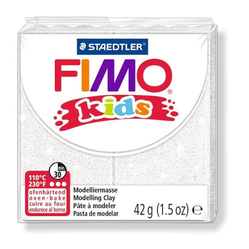 Staedtler Fimo Kids 42G Blanc Paillete/ 8030-052