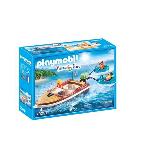 Playmobil 70091 - Bateau Avec Bouées Et Vacanciers