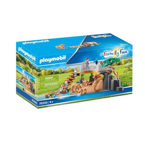 Playmobil 70343 - Famille De Lions Avec Végétation