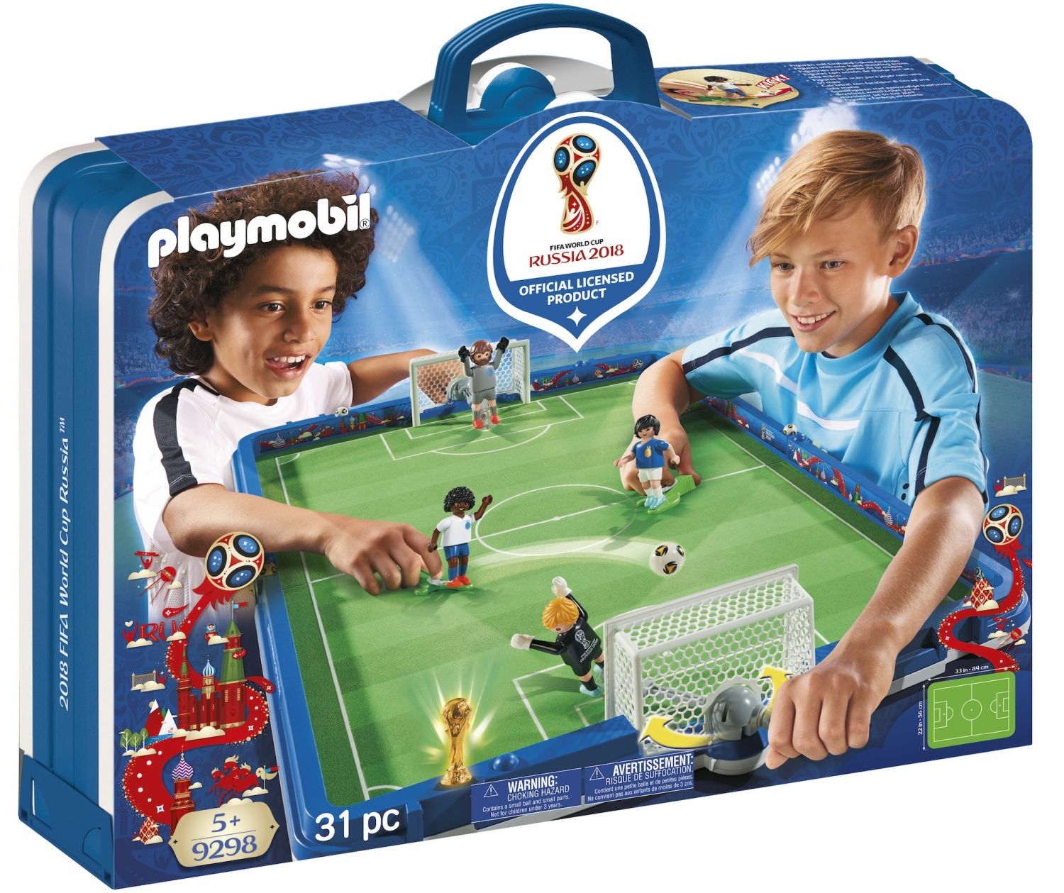 Playmobil 9298 - Stade Foot Transp Fifa Russie 2018 - 2
