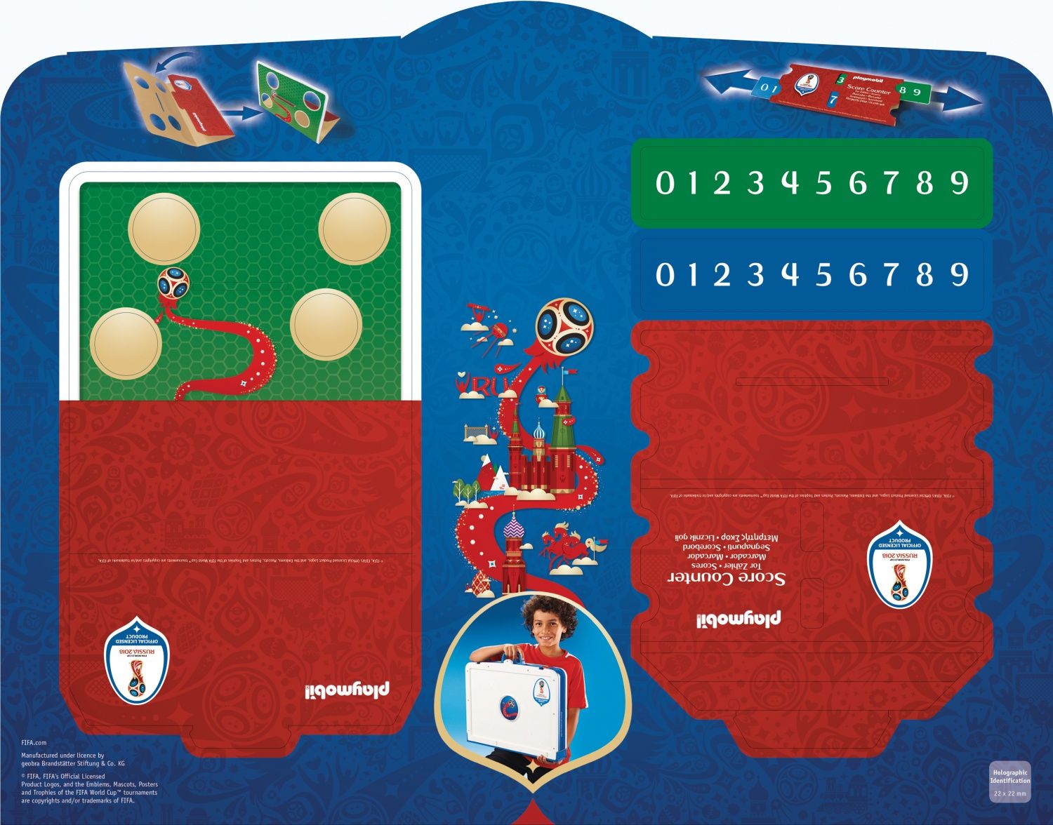 Playmobil 9298 - Stade Foot Transp Fifa Russie 2018 - 4