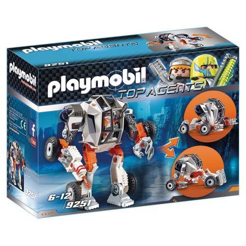 Playmobil 9251 - Chef Spy Team Avec Robot