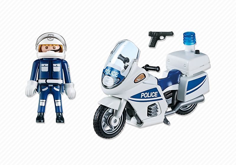 PLAYMOBIL CITY ACTION Voiture de police lumières clignotantes réf 5184 dès  4 ans