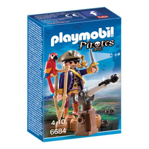 Playmobil 6684 - Capitaine Pirate Avec Canon