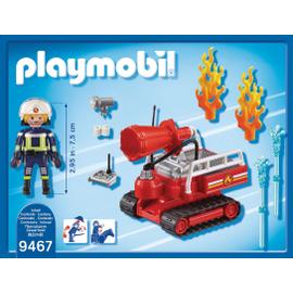 Camion de pompiers avec échelle pivotant 9463 PLAYMOBIL : la boîte à Prix  Carrefour