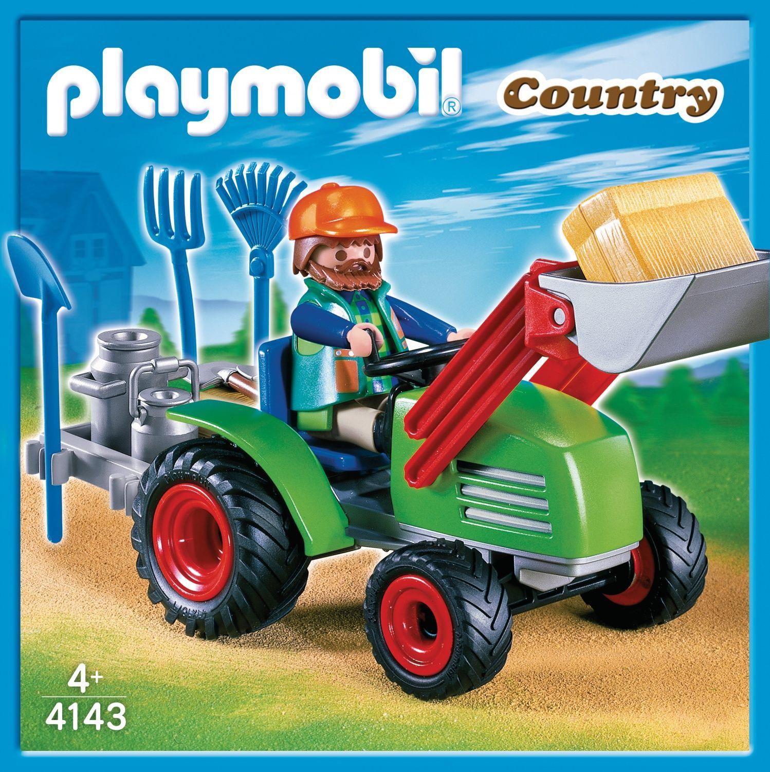 PLAYMOBIL 71305 Grand tracteur électrique - Country La Ferme