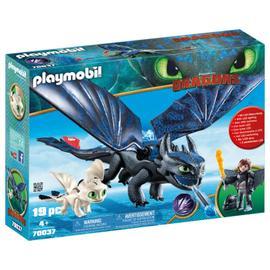 Playmobil - Krokmou et Harold avec bébé Dragon - 70037