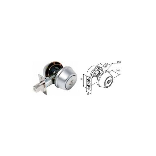 VER TUB 2ENT AXE REGL 6070MM CHROME MAT