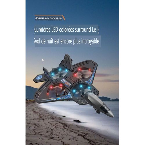 Drone Décollage Et Atterrissage Verticaux Planeur De Chasse Drone En Mousse Aéronef Télécommandé Pour Enfants Cadeau De Noël