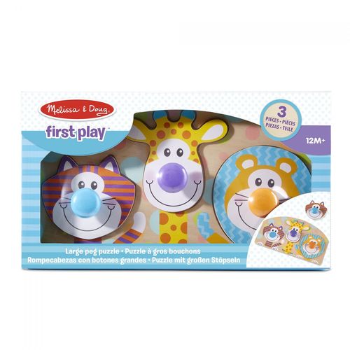 Melissa & Doug Puzzle À Gros Boutons - Safari