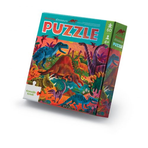 Puzzle 60p Dinosaures Metallise