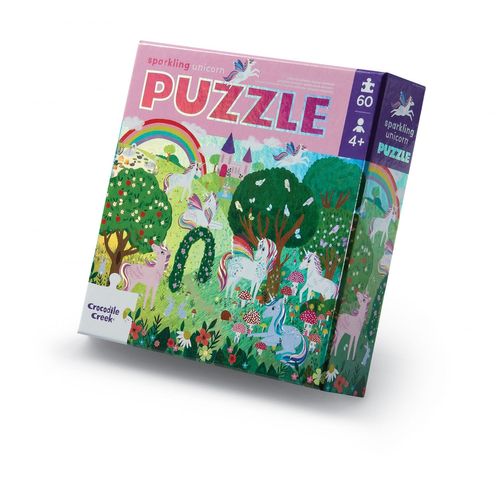 Puzzle 60p Licornes Metalise