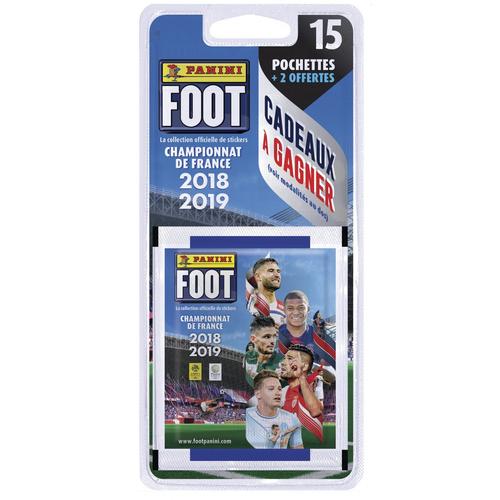 Foot 2018-2019 Foot Championnat De France Stickers 2018 2019 Blister 15+2 Pochettes Grat