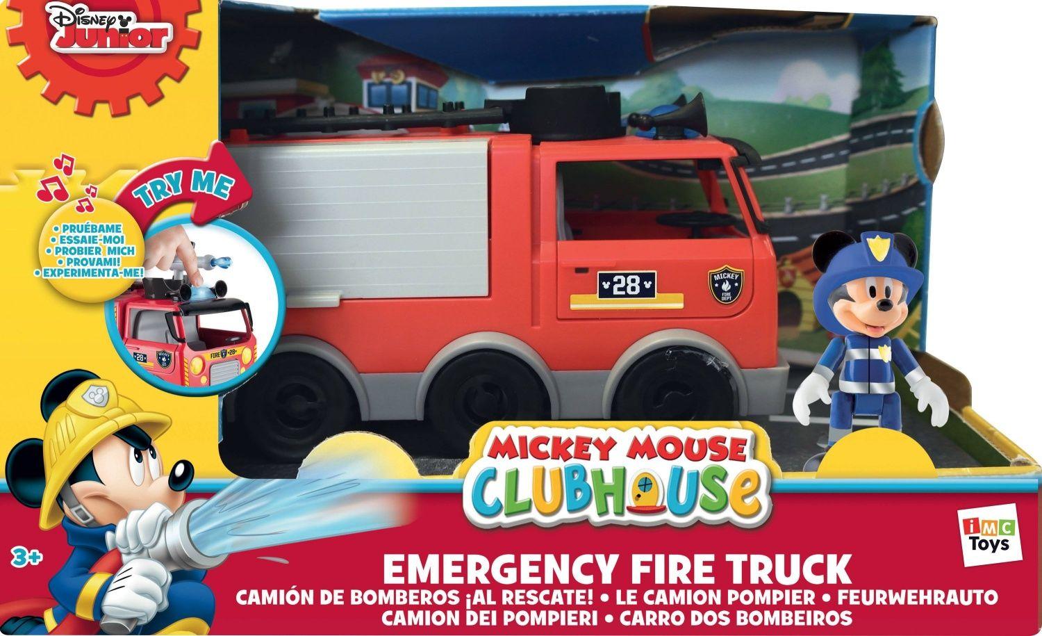 Disney Mickey, Mickey, Camion de Pompier, avec Fonctions sonores