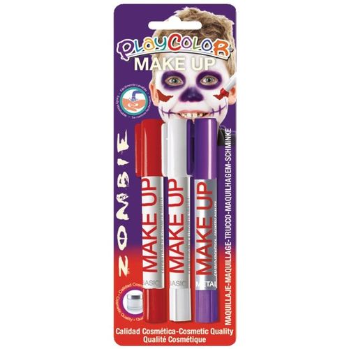 Playcolor Blister 3 Sticks Maquillage Pock Zombie