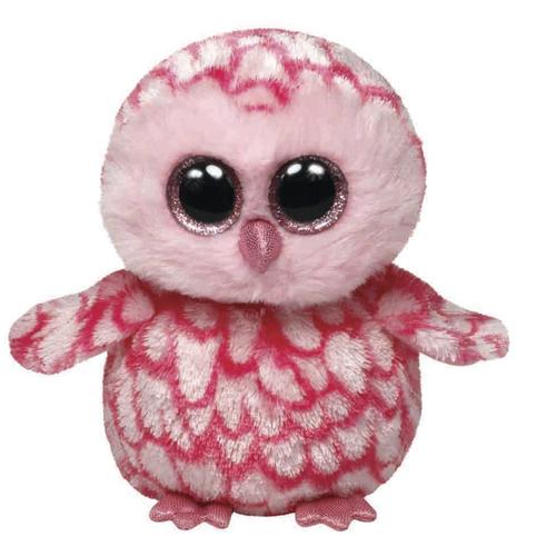 Ty Beanie Boo's Small - Pinky Le Hibou Rose