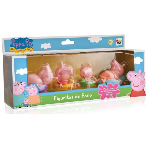 Imc Toys Peppa Pig - 4 Figurines De Bain