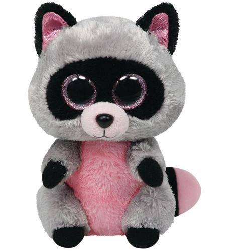 Ty Beanie Boo's - Peluche Rocco Raton Laveur 15 Cm