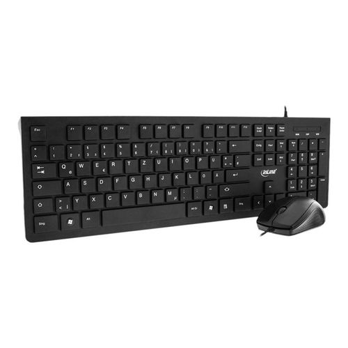 InLine - Ensemble clavier et souris - USB - Allemand - noir