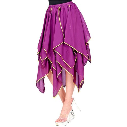 Déguisement Jupe Mousseline Soie Violette Femme