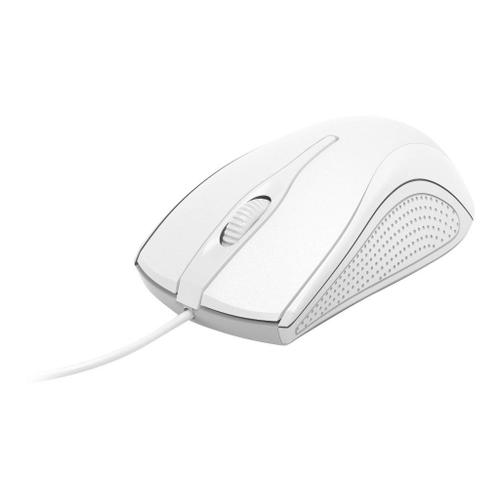 Hama MC-200 - Souris - optique - 3 boutons - filaire - USB - blanc