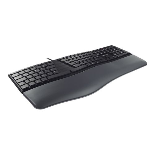 CHERRY KC 4500 ERGO - Clavier - USB - QWERTY - Espagnol - noir