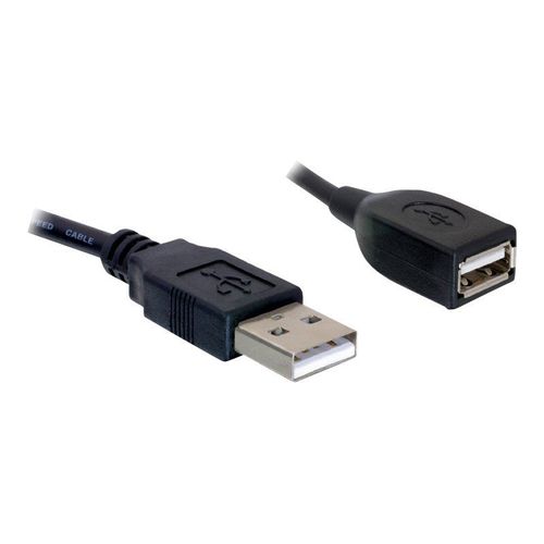 Delock Extension cable USB 2.0 - Rallonge de câble USB - USB (M) pour USB (F) - 15 cm - pour P/N: 61477, 61478, 61693, 61746, 61772, 66202, 88537