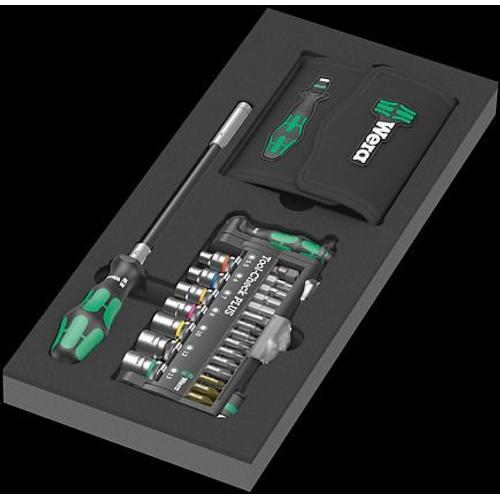 Wera 9750 Insert en mousse jeu Kraftform Kompakt et Tool-Check PLUS 1, 57 pièces - 05150150001