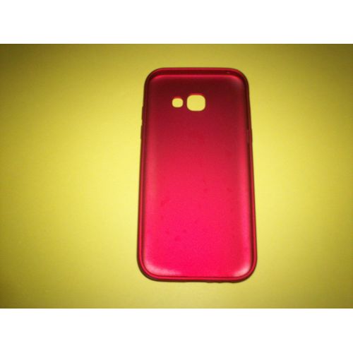 Coque Silicone Samsung Galaxy A5 Rouge Métallisé