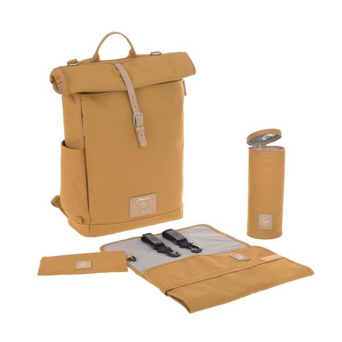 Sac À Dos À Langer Rolltop Curry - Lassig