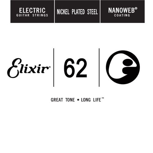 Elixir 15262 - Corde Électrique Au Détail Nanoweb 062