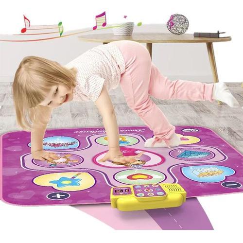 Tapis De Danse Jouets Pour Enfants, Filles Tapis De Jeu Musicale Avec 6 Modes De Défi, Musique Intégrée, Fonction Bluetooth, Affichage Led Pour Enfants 3 4 5 6 7 8 9 Ans