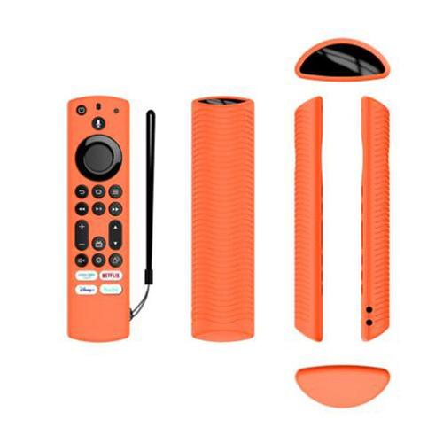 orange lumineux - Coque de protection en silicone¿ pour télécommande TV Toshiba Insignia NSRCFNA 21