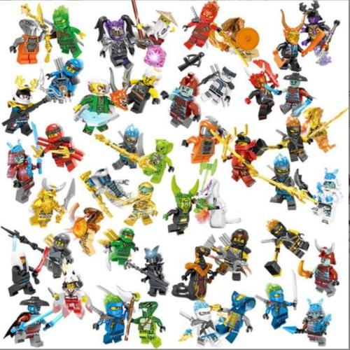 48 Ninja Wars Snake Troll Weapon Small Particle Opp Bag Children's Puzzle Puzzle Assembly Block Bag