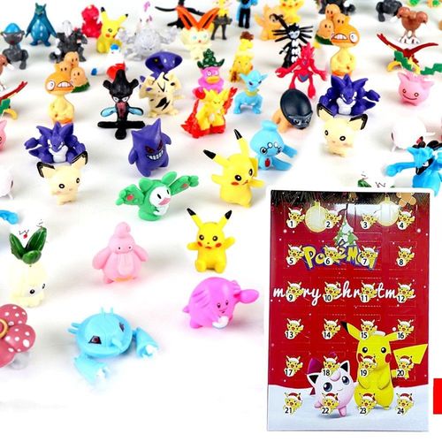 Calendrier De L'avent 2022 Pour Enfants - 24pcs Jouets De Cartoon Mini Modèle Poupée Cadeaux De Noël Pour Garçons Et Filles