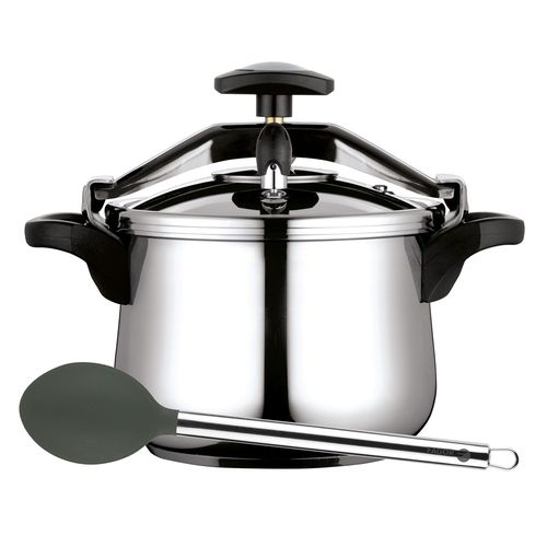 Autocuiseur à Étrier 8 L, Induction, Acier Inox. 18/10, 3 Systèmes de Sécurité, , Argent, FAGOR, Clásica Bombe 8