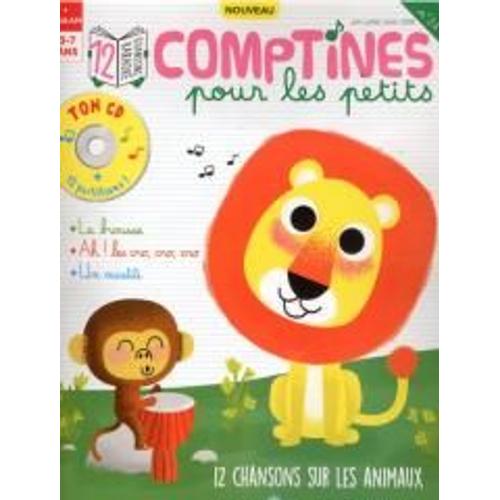 Comptines Pour Les Petits 34 + Cd 12 Chansons Sur Les Animaux