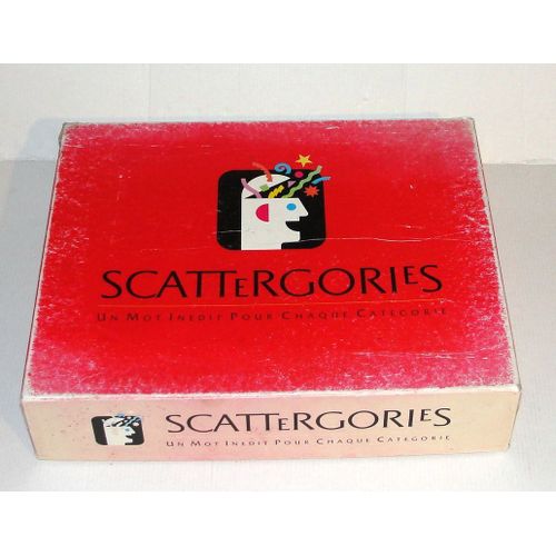 Scattergories Jeu De Societe Mb Jeux Vintage 1989