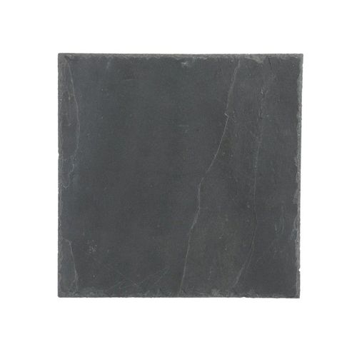 Lot De 6 Assiettes Carrées "Ardoise" 30cm Gris