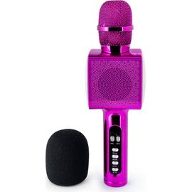DWW-mikrofon1 pices sans fil karaok, couleur eller rose mikro karaoke enfant  avec lumires led de danse, mikrofon bluetooth pour enfants fille garcon p