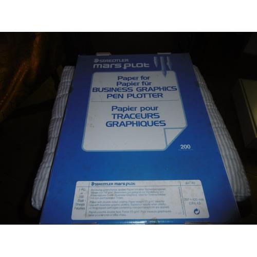 Papier Pour Traceurs Graphiques Boite De 200 Feuilles A3 Staedtler 647 A3