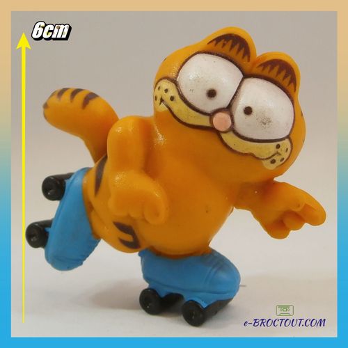Figurine Garfield Sporty - Garfield En Patin À Roulette - 1981